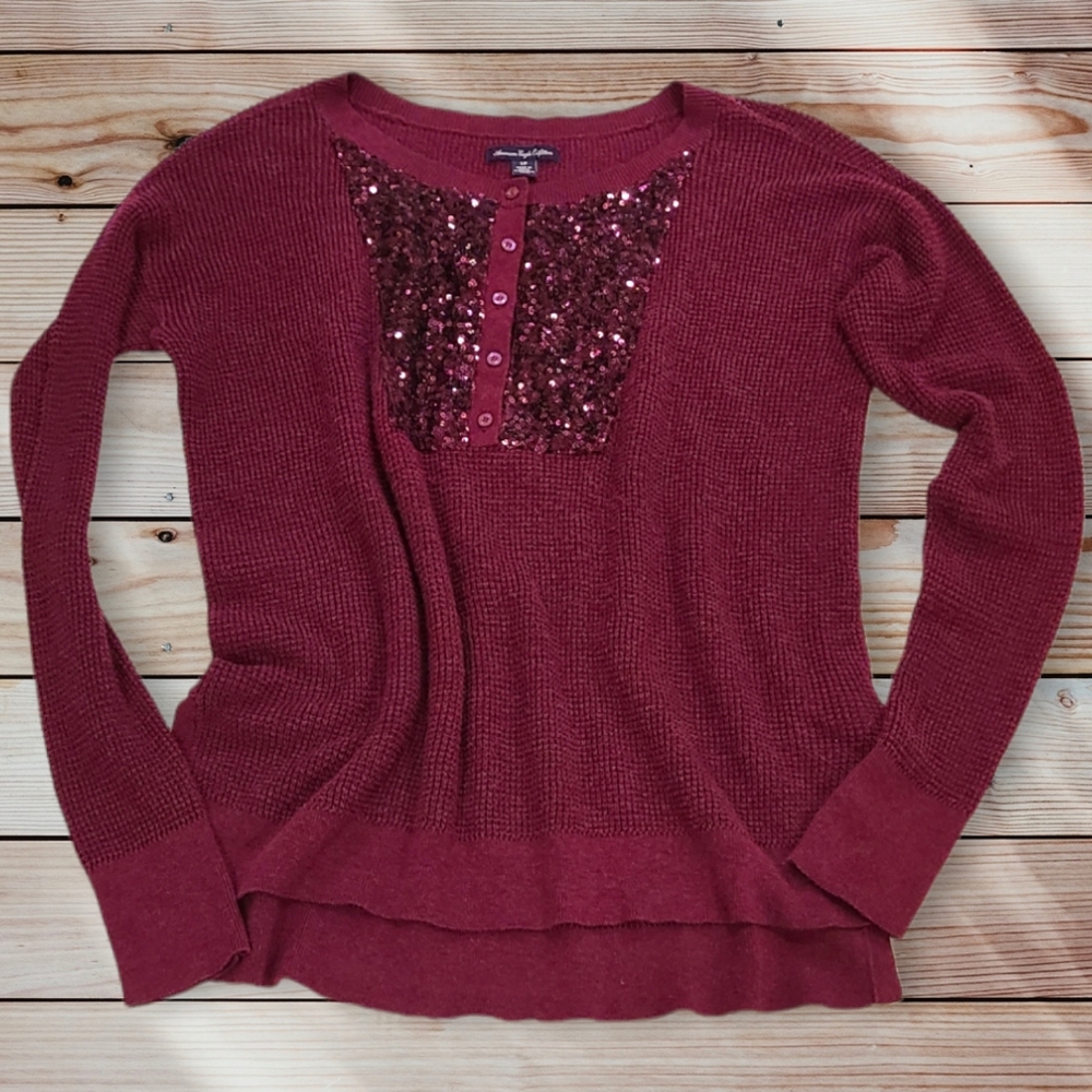 American Eagle Outfitters Sequined Sweater Size Small
